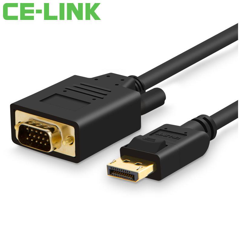 

JD Коллекция DP 12 к VGA кабель чёрный 2 м, CE-LINK