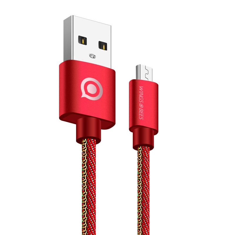 

JD Коллекция Красный 1 м, Кабель Micro USB