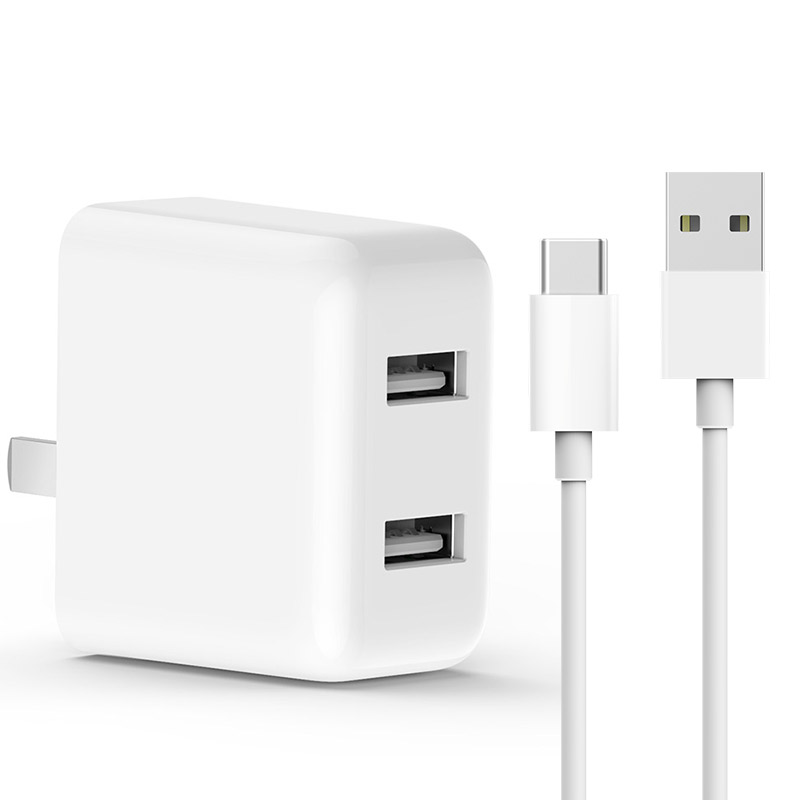 

Mi Белый, Двойной порт USB зарядное устройство HA622 и USB-кабель C Set