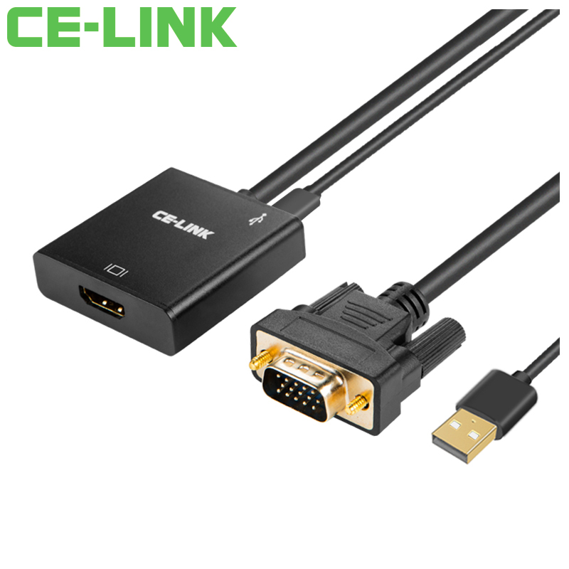 

JD Коллекция 0,5 м для HDMI VGA черный дефолт, CE-LINK