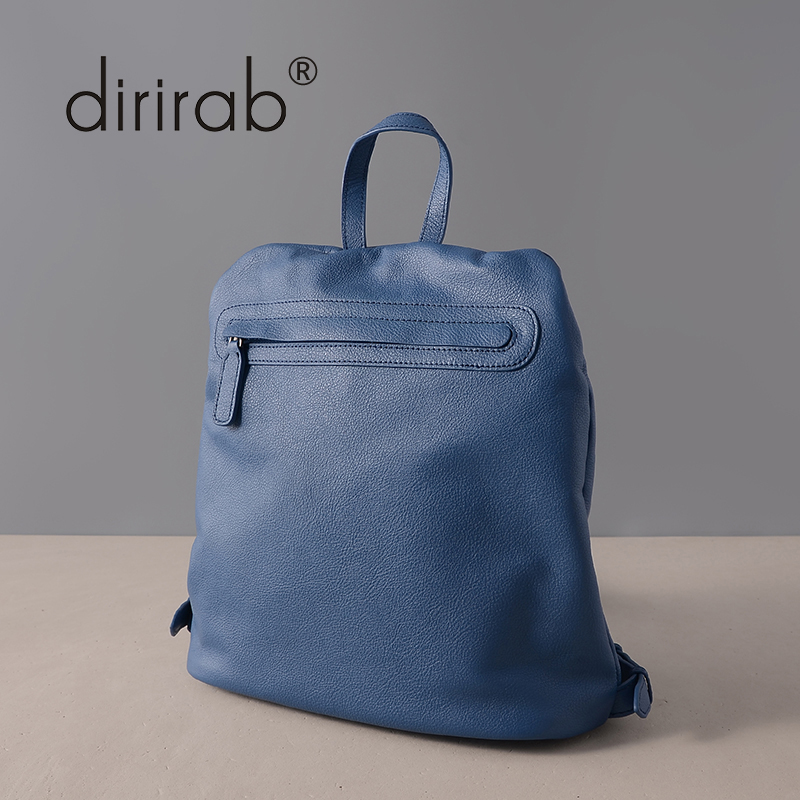 

dirirab Blue, Dirirab из натуральной кожи женских сумок рюкзака минималистской уличной моды сл