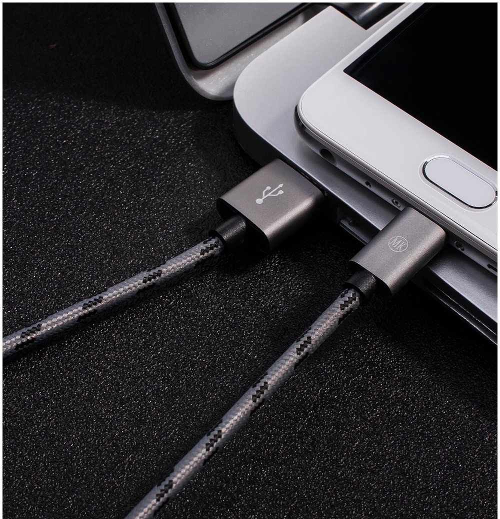 

MK Серый 120M, Микро-USB-кабель