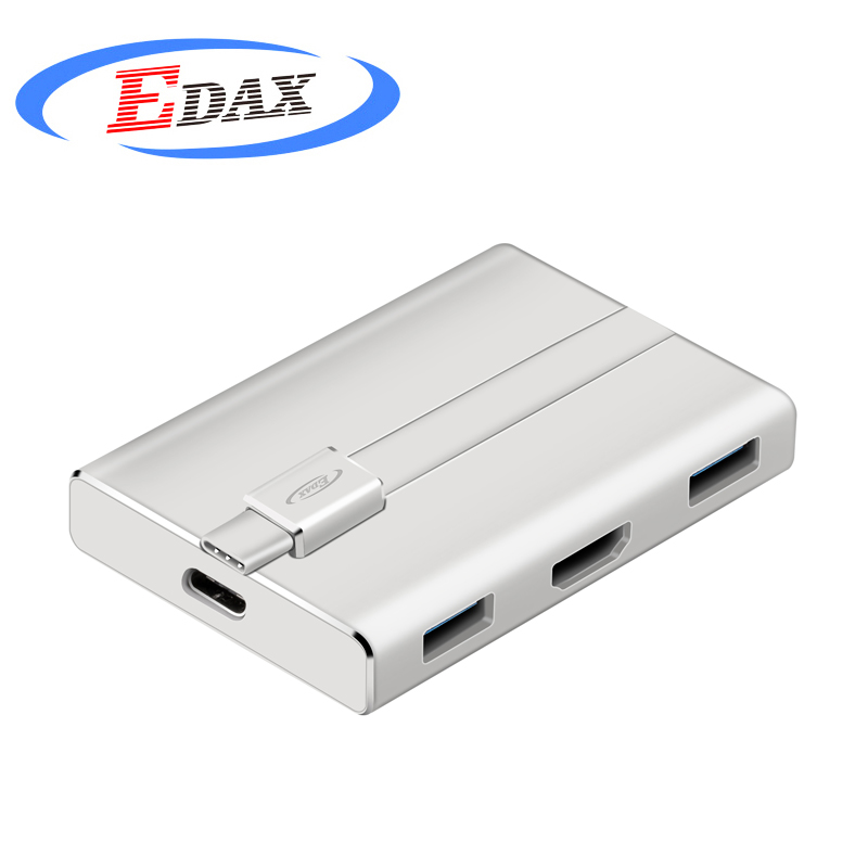 

JD Коллекция Конвертер Type-C в HDMI USB30 Silver дефолт