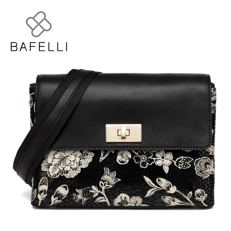 

BAFELLI Black, BAFELLI 2017 сложенная кожаная сумка на плечо