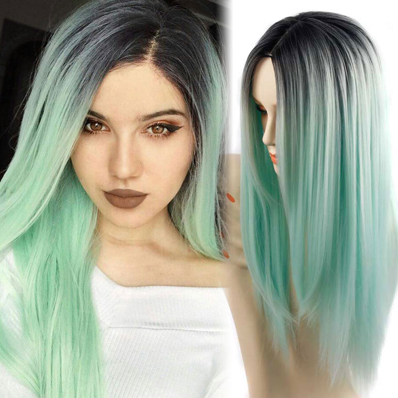 

AISI HAIR Green 24 inches, Косплей парик