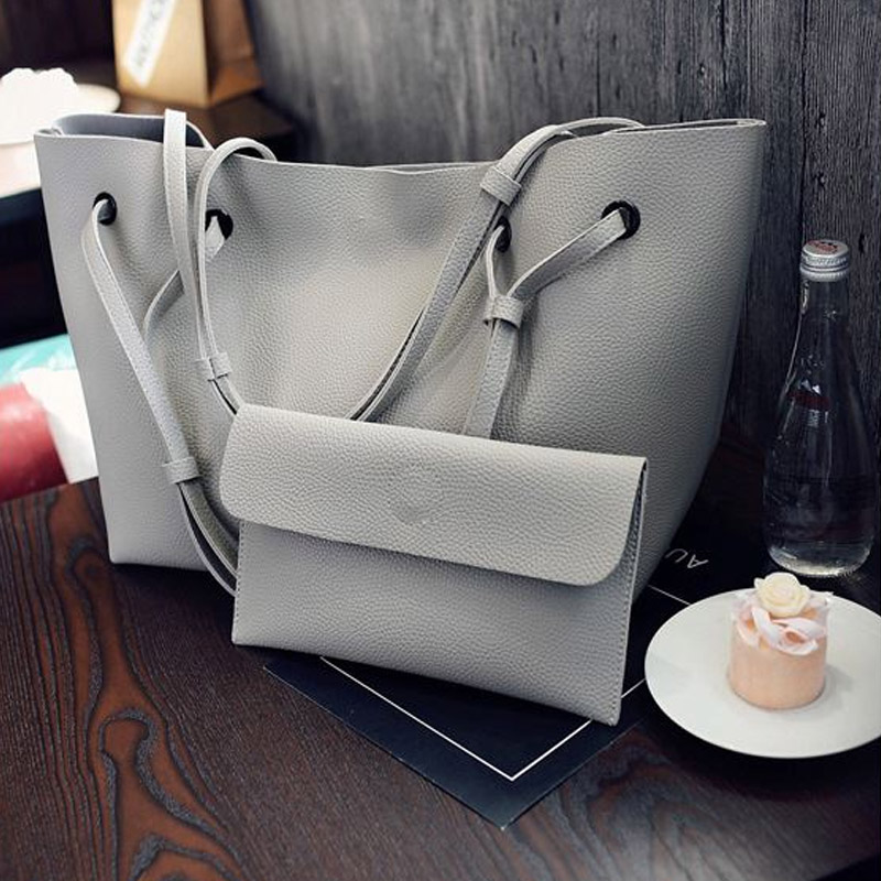 

DALFR Серый 2шт 332819 cm17 inch, DALFR PU кожаная сумка женская сумка для женщин