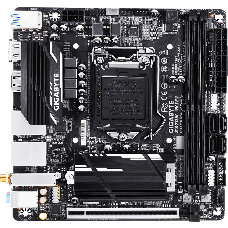 

JD Коллекция Z370 Mini-ITX маленький стальной пистолет дефолт