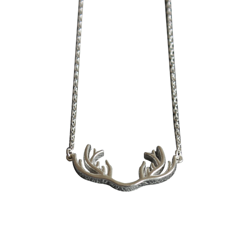 

luolinglong Elk necklace, Sterling silver handmade original