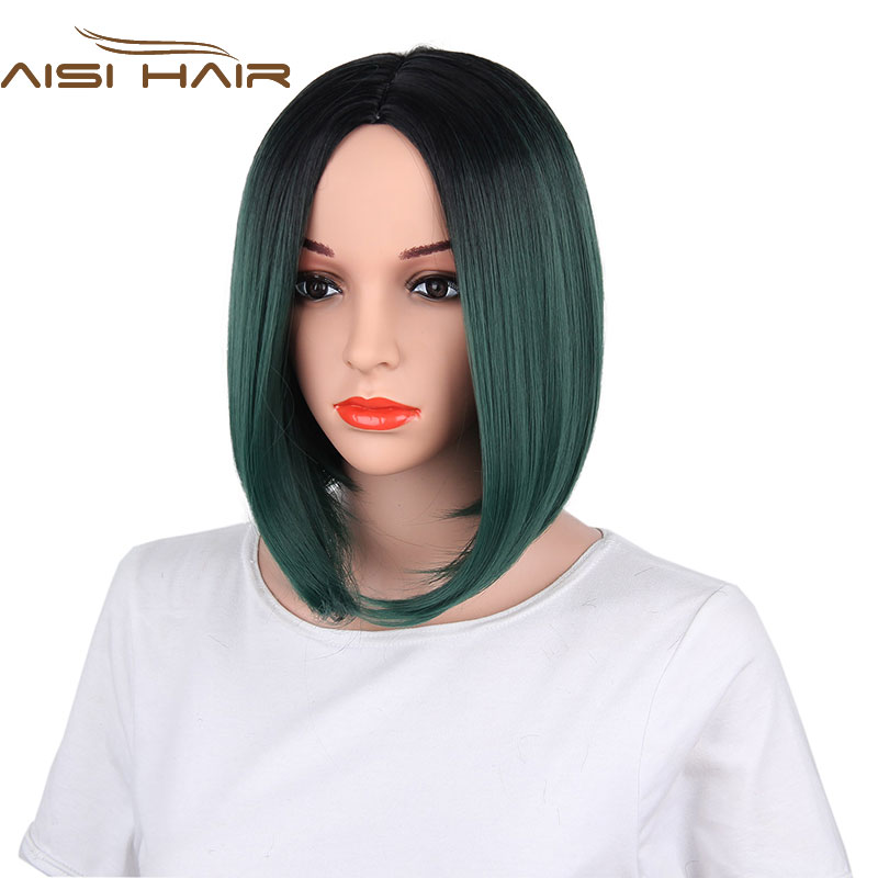 

AISI HAIR Green 12 inches, 8 Цветной патрон тень