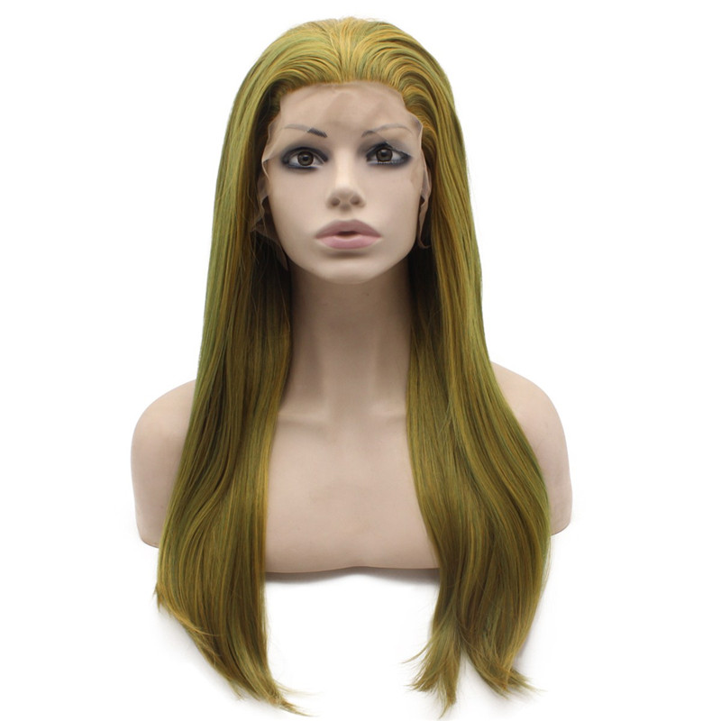 

iwona 24 inches, dark yellow wig