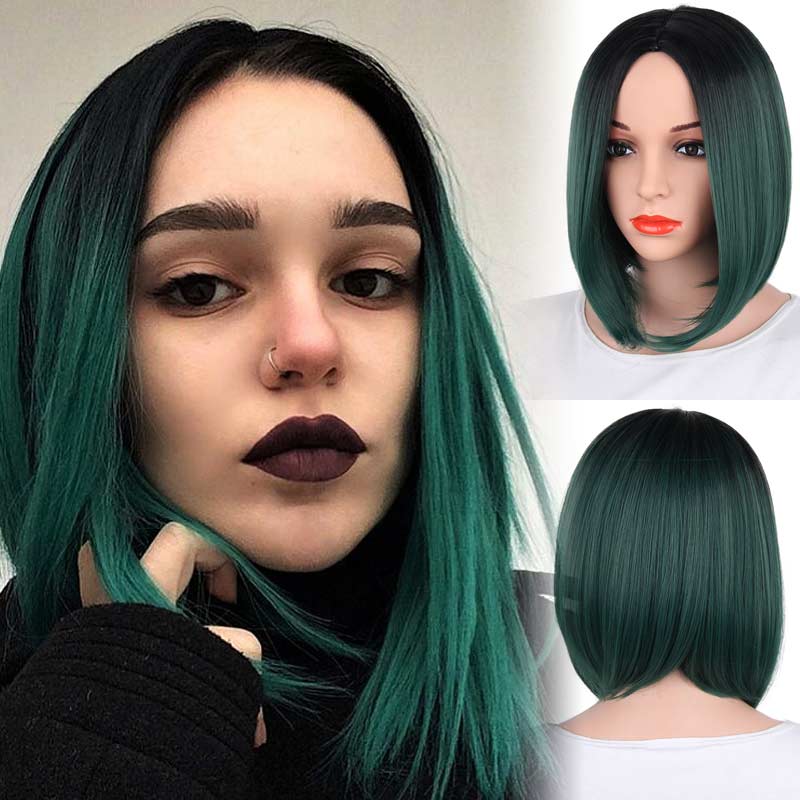 

AISI HAIR Green 12 inches, тень парик