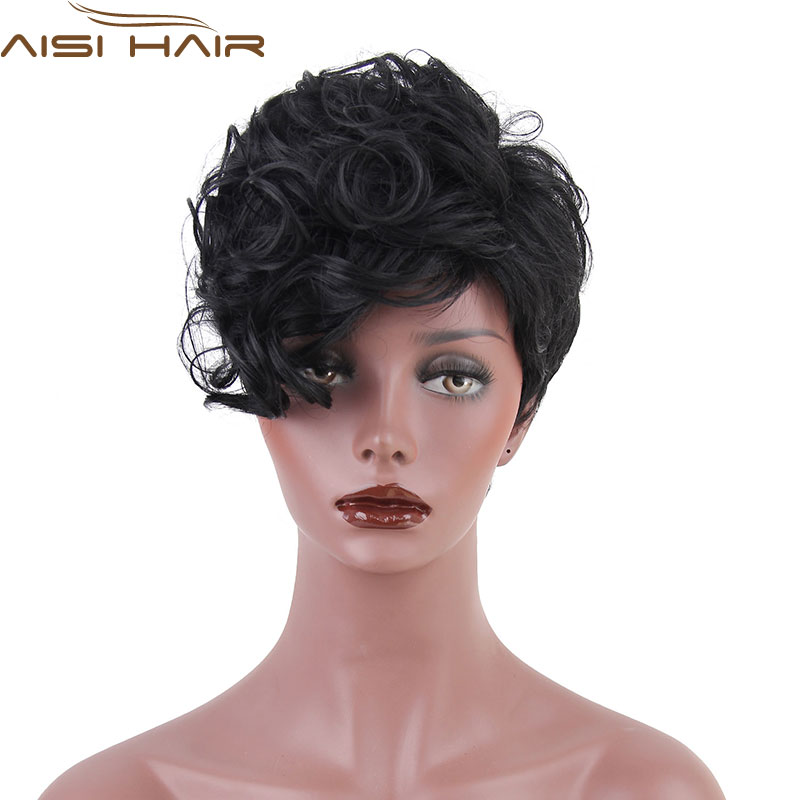 

AISI HAIR 1B 6 inches, Короткие пигментные парики