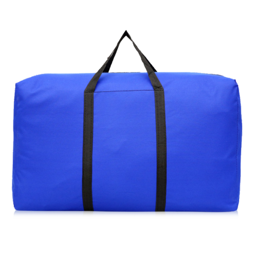 特大加厚防水行李袋 牛津布搬家袋子帆布包蛇皮编织打包袋 深蓝色 超大号90*50*28