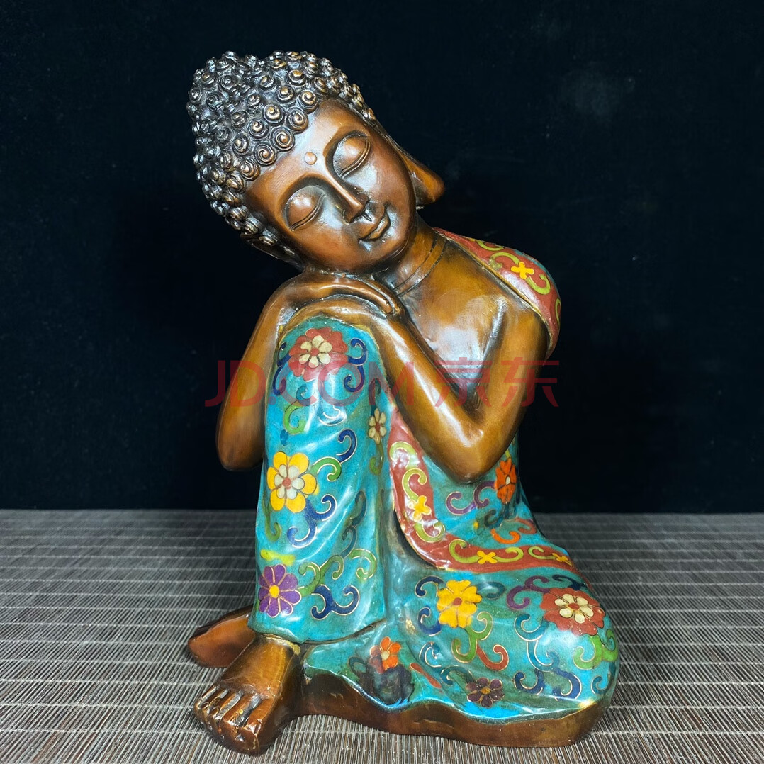 标的物-ty-52158景泰蓝铜胎掐丝珐琅工艺静思佛释迦摩尼