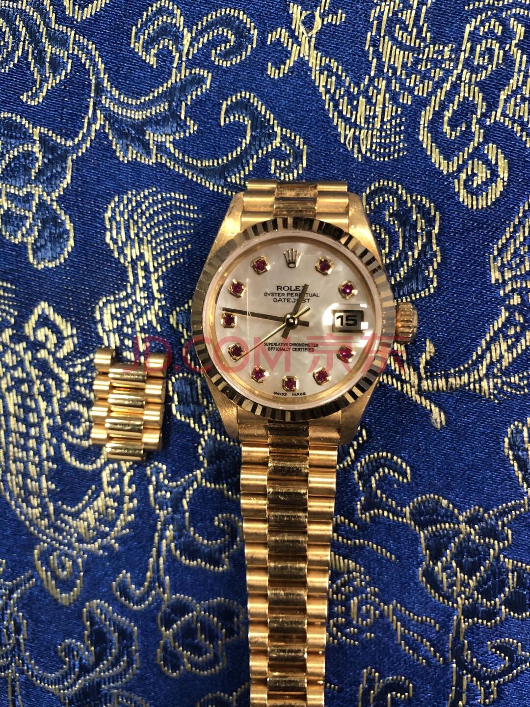 黄金红宝石劳力士女装手表rolexsageneva