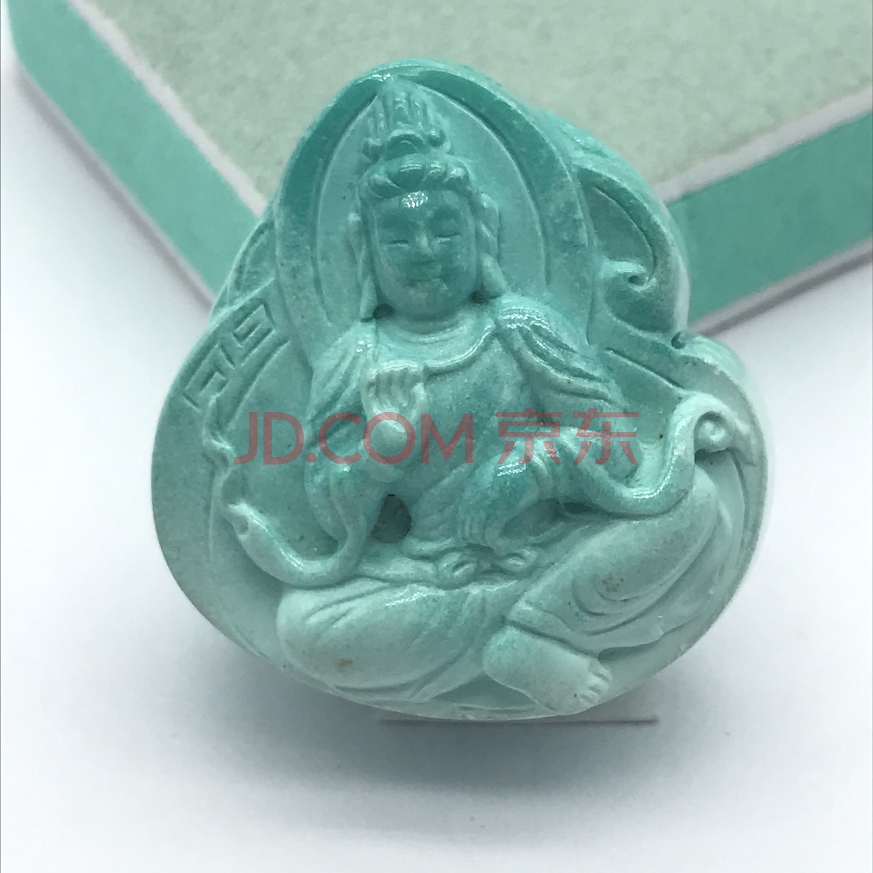 半額SALE／ 中国 玉石彫刻 山水人物刻 置物 時代箱付 M R5736