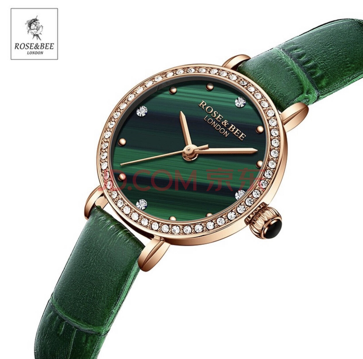 服装百货全新rosebee德国风格女士手表时尚防水石英表一个