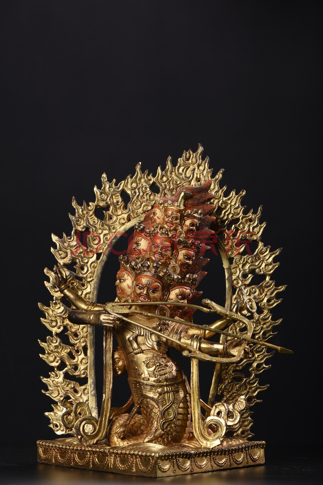 标的物ty51997铜器鎏金工艺罗睺造像