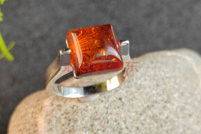 永宁县人民法院关于编号jp17zj1056银s925天然镶琥珀花珀戒指13圈第一