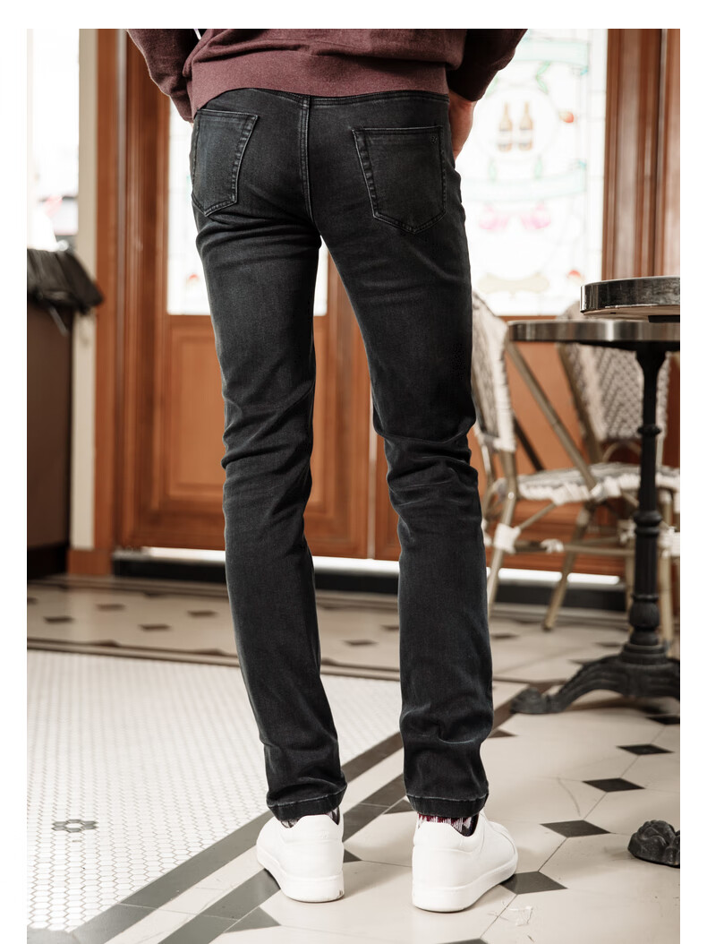 VICUTU Men's Jeans, Comfortable Pants, Business Travel Versatile Trousers, Gray, 170/81B 7