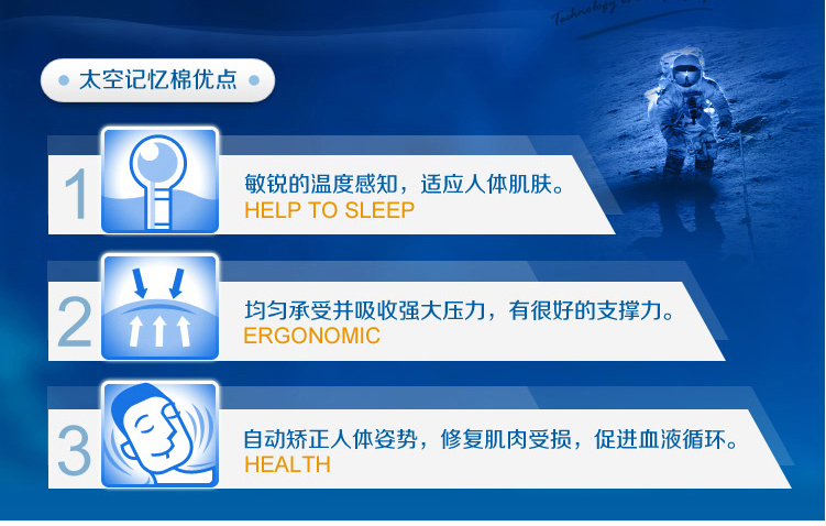 
                                        美国Ediber艾蒂宝慢回弹太空记忆棉抱枕靠垫办公室护腰腰托 活力橙 L标准款                