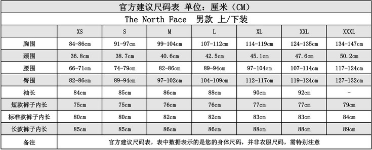 羽绒服平铺实测尺码,手工测量,误差在正负2cm
