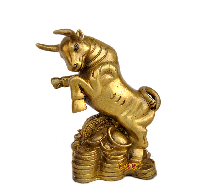 求福阁开光纯铜大号生肖元宝牛风水摆件工艺品装饰品礼品镇宅镇店m1
