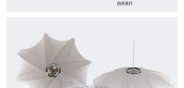 比月吊灯餐厅现代卧室餐厅书房灯具蚕丝灯饰布艺吊灯3200
