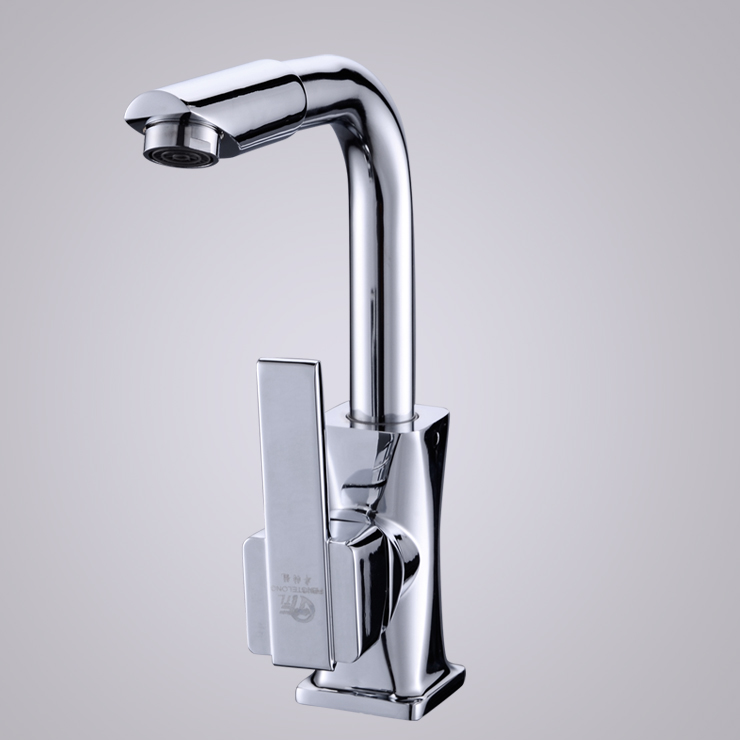 丰特龙厨房水龙头冷热万向水龙头360度可旋转水槽龙头浴室面盆铜主体