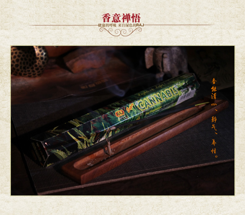 RAJ印度香熏香 印度烟 小盒 驱赶蚊虫 进口手工草本香薰香料线香109