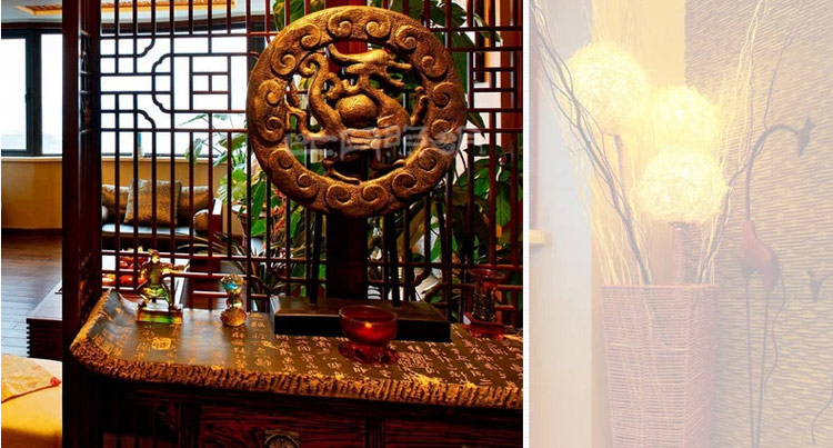 
                                        比月照明 透光云石客厅吊灯餐厅东南亚水曲柳木质吧台创意个性吊灯3183 38cm 55cm                