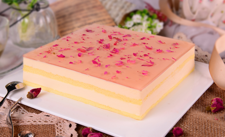 莫菲morphy 玫瑰花语慕斯 慕斯蛋糕 北京地区生日蛋糕预定1.5磅