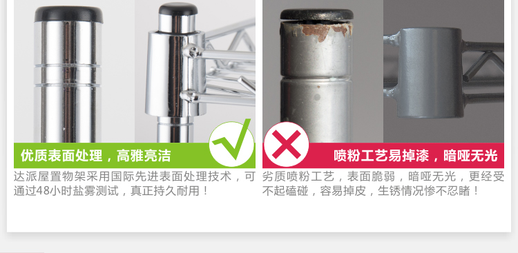 
                                        
                                        【京东配送】达派屋DAPAI HOME 四层锅架转角架厨房置物架三角收纳储物架 B031 35*35*82高-19管四层                