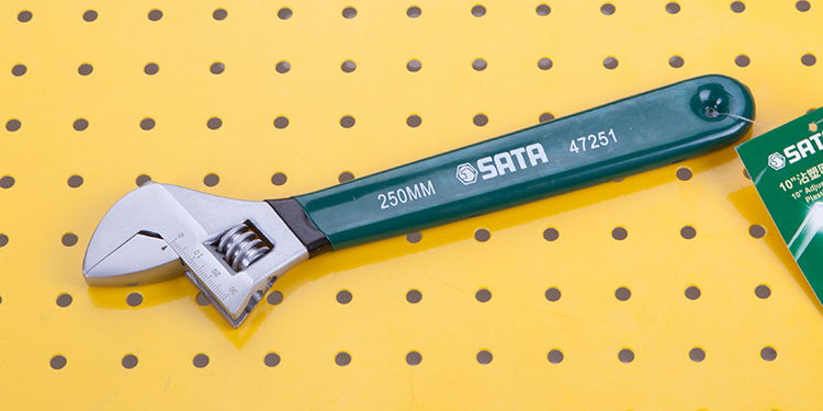 世达(sata) 活动扳手沾塑欧式 47250 10寸 47251