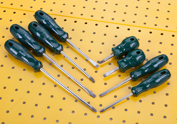 世达(sata)工具 一字螺丝批 改锥 起子 螺丝刀8件 a系列十字 组套工具