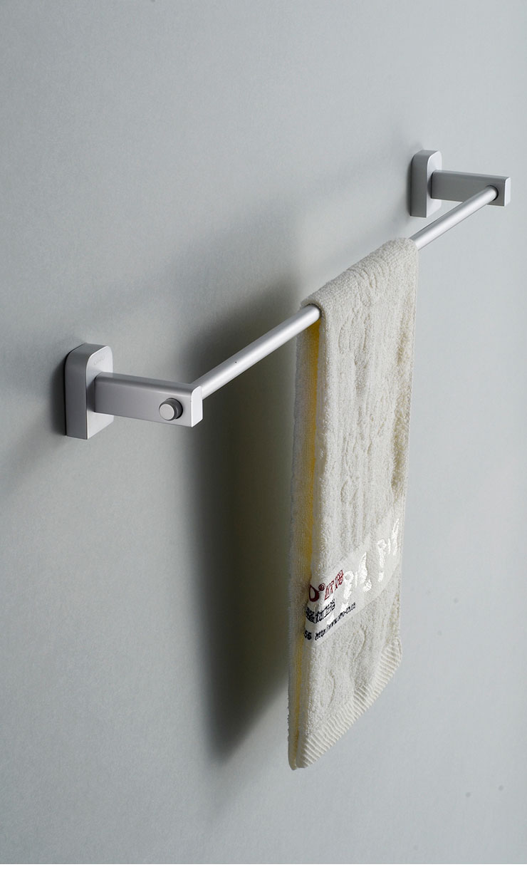 omo欧姆太空铝毛巾架单杆 浴巾架 卫浴洁具五金挂件f-32002np