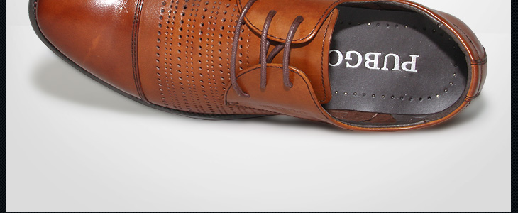 pubgo 步步高 2013年新款时尚潮流百搭商务休闲冲孔镂空皮鞋m131026