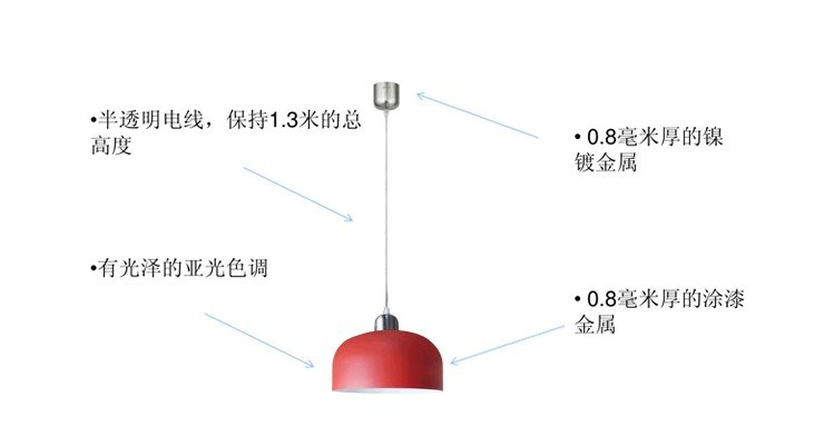 【参加1212年终盛宴】飞利浦吊灯 客厅卧室书房阳台餐厅吊灯 铁艺简约现代创意吊灯 灵丽 灵丽2号 蓝色 三头