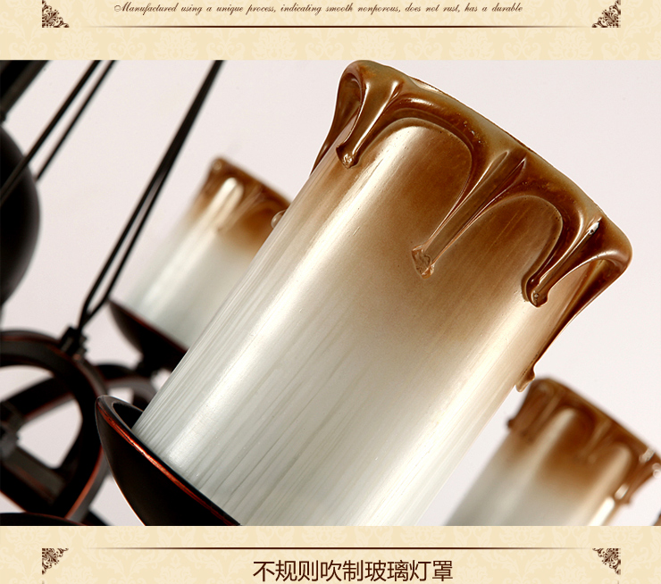 蒙特丽 客餐厅卧室灯CH028 美式田园复古吊灯 梵塞奥玎(B) 21头别墅工程款 配送led灯泡(E27黄光5W)