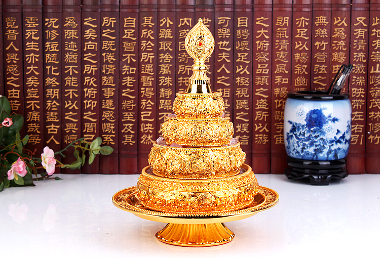 产品特点 曼扎盘,又称曼扎或曼茶罗,是藏文音译,是藏传佛教中常见的