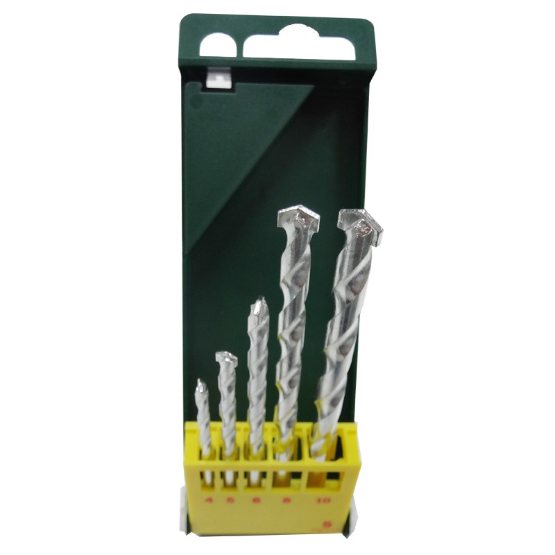 博世（BOSCH）圆柄冲击钻石工钻头套装（5支装）(4/5/6/8/10mm）