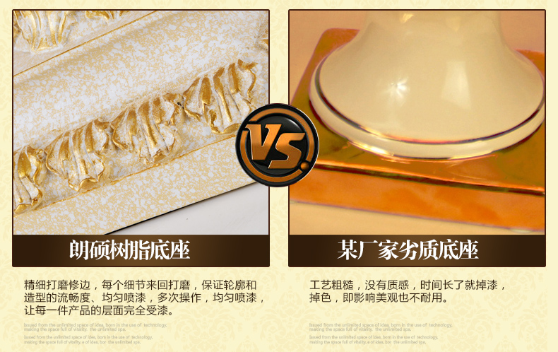 朗硕 欧式卧室床头台灯婚庆创意田园床头灯温馨装饰台灯MT1103