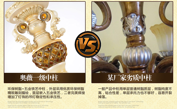 奥薇 欧式简约艺术餐厅吊灯客厅卧室吊灯1049p 6D