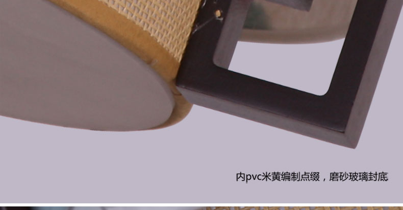 比月中式餐厅茶楼复古手绘吊灯古典装饰手工木艺羊皮原创书房灯具2365