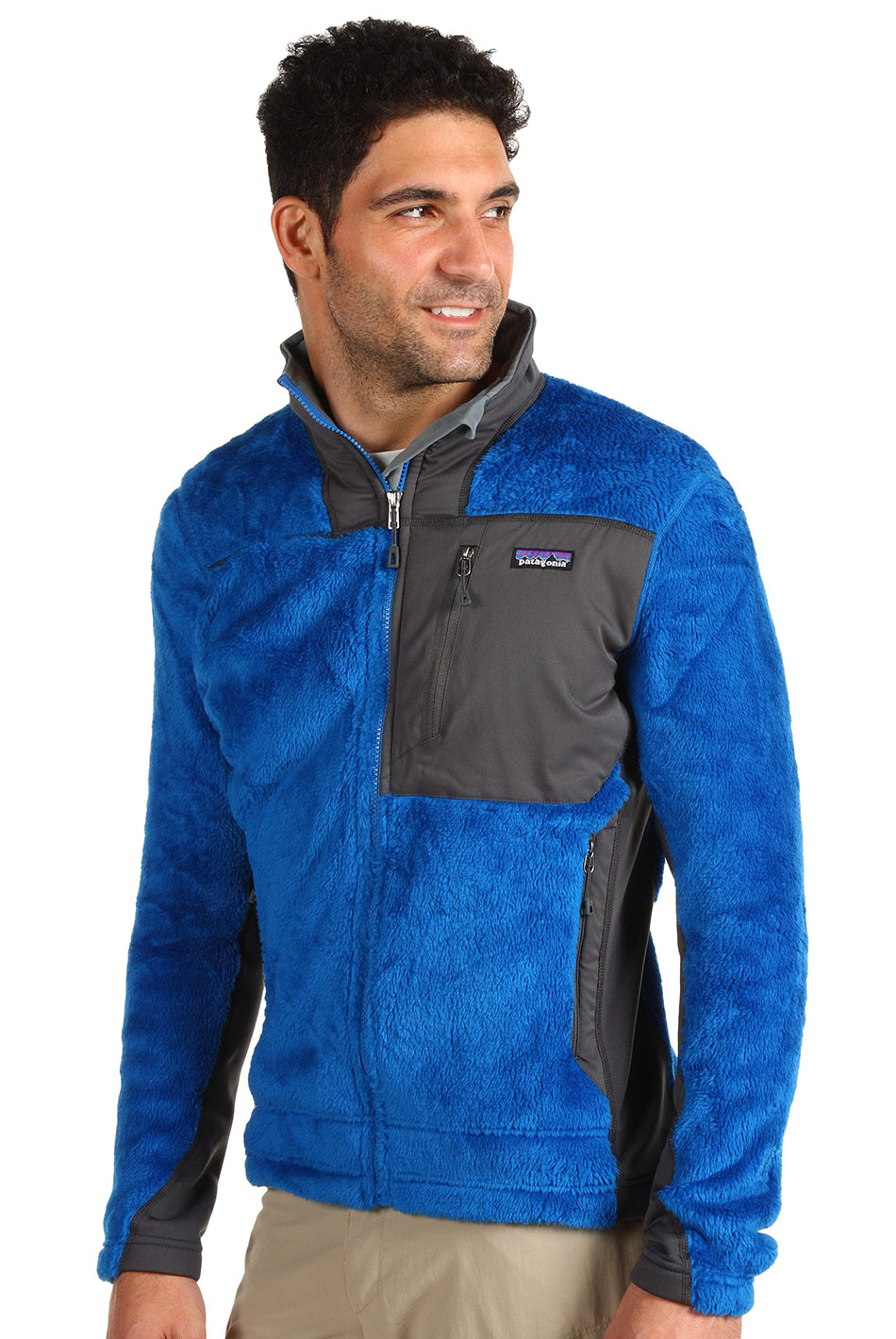 三夫户外 patagonia巴塔哥尼亚 男款r3保暖抓绒衣 25700 黑色blk/155