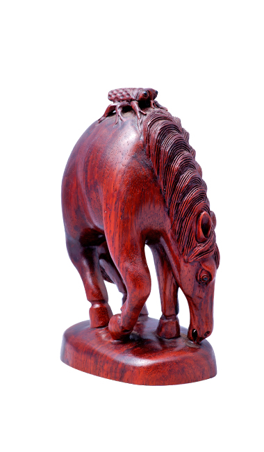 和卉堂 马上赢(马上蝇)红木摆件 招偏财转旺运 催偏财利