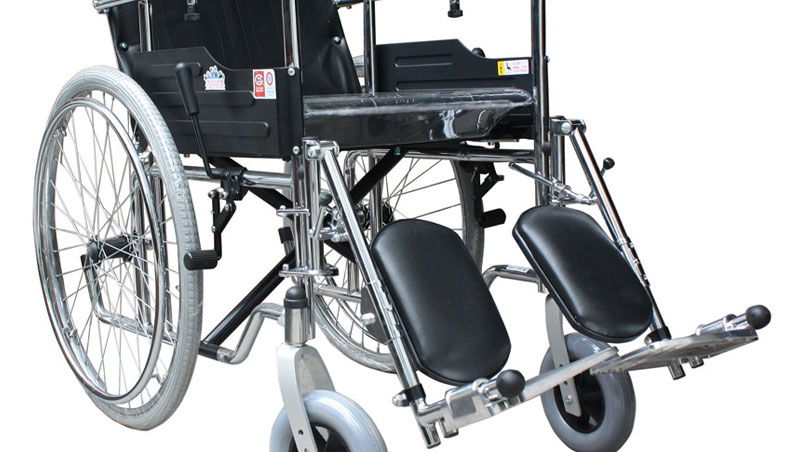 鱼跃轮椅车铝合金可折叠h009b(电镀)