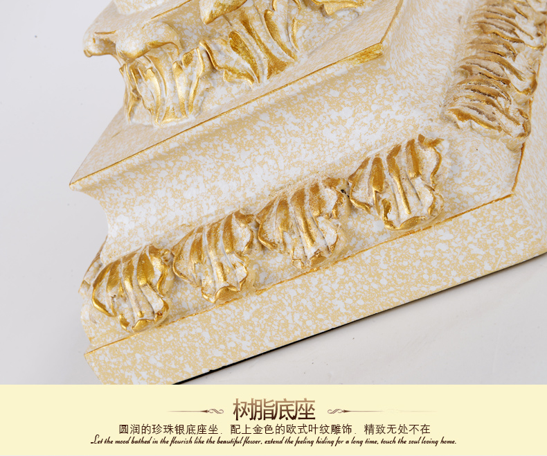 朗硕 欧式卧室床头台灯婚庆创意田园床头灯温馨装饰台灯MT1103
