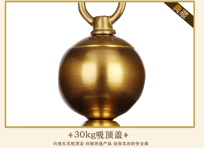 奥薇 铜灯 美式吊灯 餐厅吊灯 简约现代 卧室书房吊灯1101p 1a