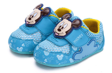 迪士尼(disney)童鞋2014春季新品宝宝鞋男女童 软底防滑学步鞋 深蓝色